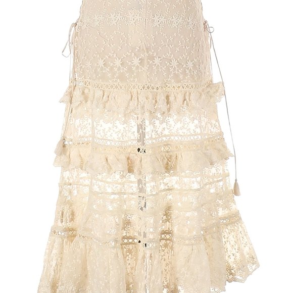 SOLD Spell Gypsy Collective LE GAUZE Lace Skirt - Picture 8 of 9
